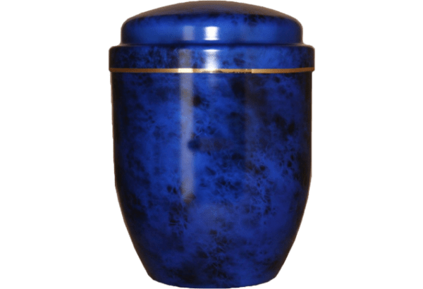 URNE ALUMINIUM - MARBRÉE BLEUE