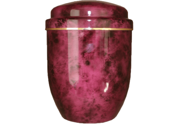 URNE ALUMINIUM - MARBRÉE MAUVE